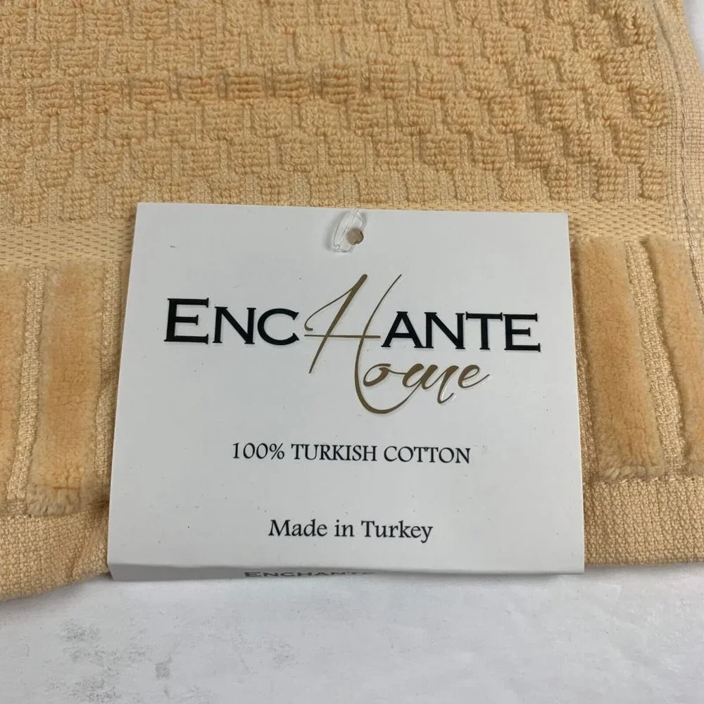 Enchante Home Timaru Wash‎ Towel 12x12 Salmon Turkish Cotton 4-Pieces 6132